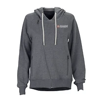 Women's Charcoal Duquesne Dukes Fleece Moto Jacket