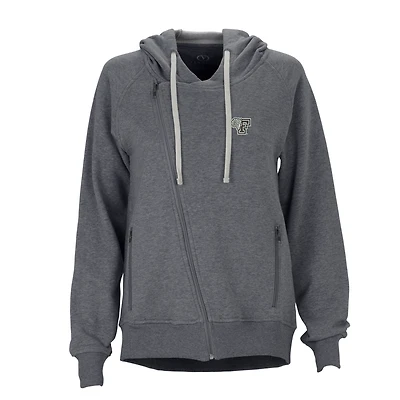 Women's Charcoal Fordham Rams Fleece Moto Jacket