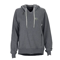 Women's Charcoal Fordham Rams Fleece Moto Jacket