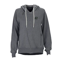 Women's Charcoal JU Dolphins Fleece Moto Jacket
