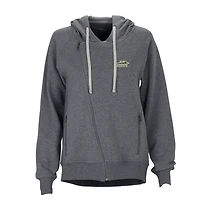 Women's Charcoal St. Bonaventure Bonnies Fleece Moto Jacket