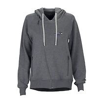 Women's Charcoal Wisconsin-Whitewater Warhawks Fleece Moto Jacket