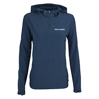 Women's Navy Citadel Bulldogs Pullover Stretch Anorak Jacket