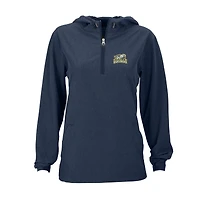 Women's Navy La Salle Explorers Pullover Stretch Anorak Jacket