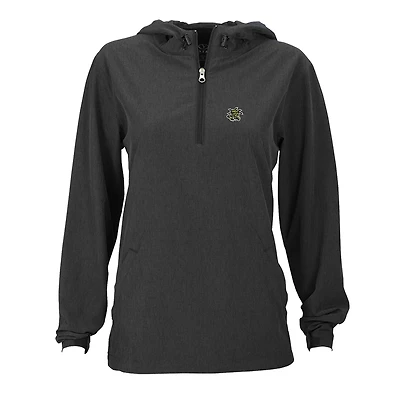 Women's Charcoal Wichita State Shockers Pullover Stretch Anorak Jacket
