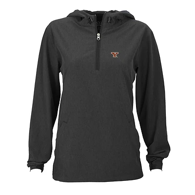 Women's Charcoal Youngstown State Penguins Pullover Stretch Anorak Jacket