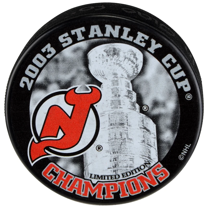 New Jersey Devils Unsigned 2003 Stanley Cup Champions Logo Hockey Puck