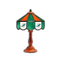 Miami Dolphins 21" Glass Table Lamp