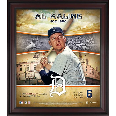 Al Kaline Detroit Tigers Framed 15" x 17" Hall of Fame Career Profile