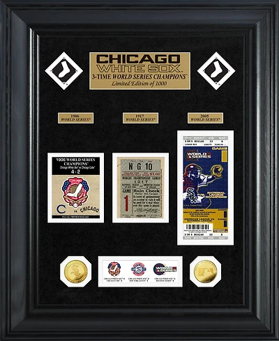 Highland Mint Chicago White Sox 22" x 18" World Series Deluxe Ticket Collection