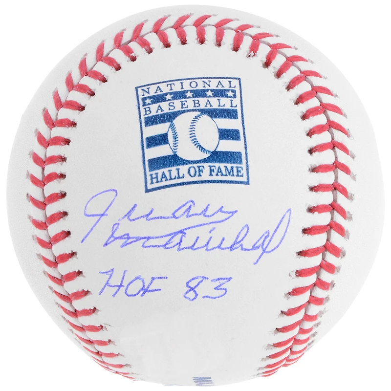 Juan Marichal San Francisco Giants Autographed Hall of Fame Logo Baseball with "HOF 83" Inscription