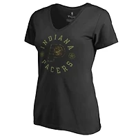 Women's Black Indiana Pacers Liberty V-Neck T-Shirt