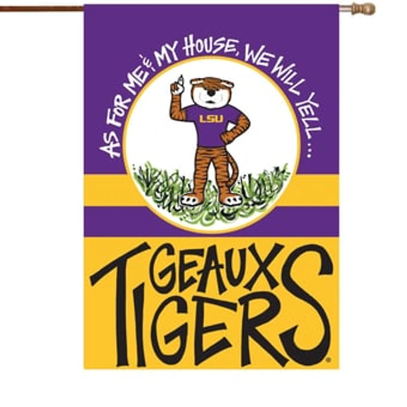 LSU Tigers 28" x 40" Double-Sided House Flag