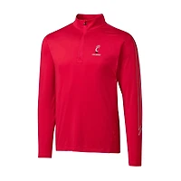 Men's Cutter & Buck Red Cincinnati Bearcats DryTec Pennant Sport Half-Zip Pullover Jacket