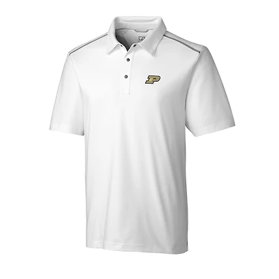 Men's Cutter & Buck White Purdue Boilermakers Fusion Polo