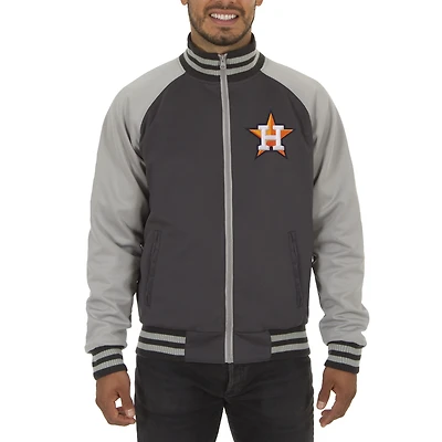 Men's JH Design Gray Houston Astros Reversible Track Jacket