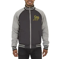 Men's JH Design Gray Athletics Reversible Track Jacket