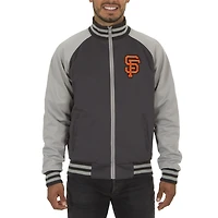 Men's JH Design Gray San Francisco Giants Reversible Track Jacket