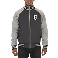 Men's JH Design Gray Detroit Tigers Reversible Track Jacket