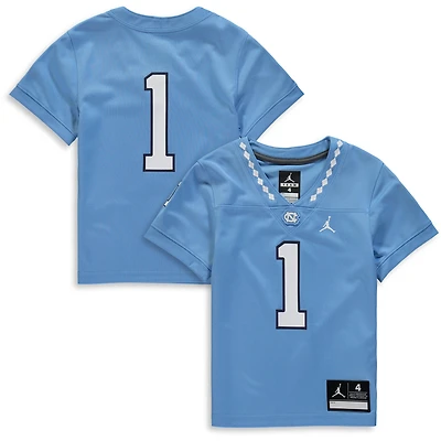 Preschool Jordan #1 Carolina Blue North Carolina Tar Heels Team Replica Football Jersey