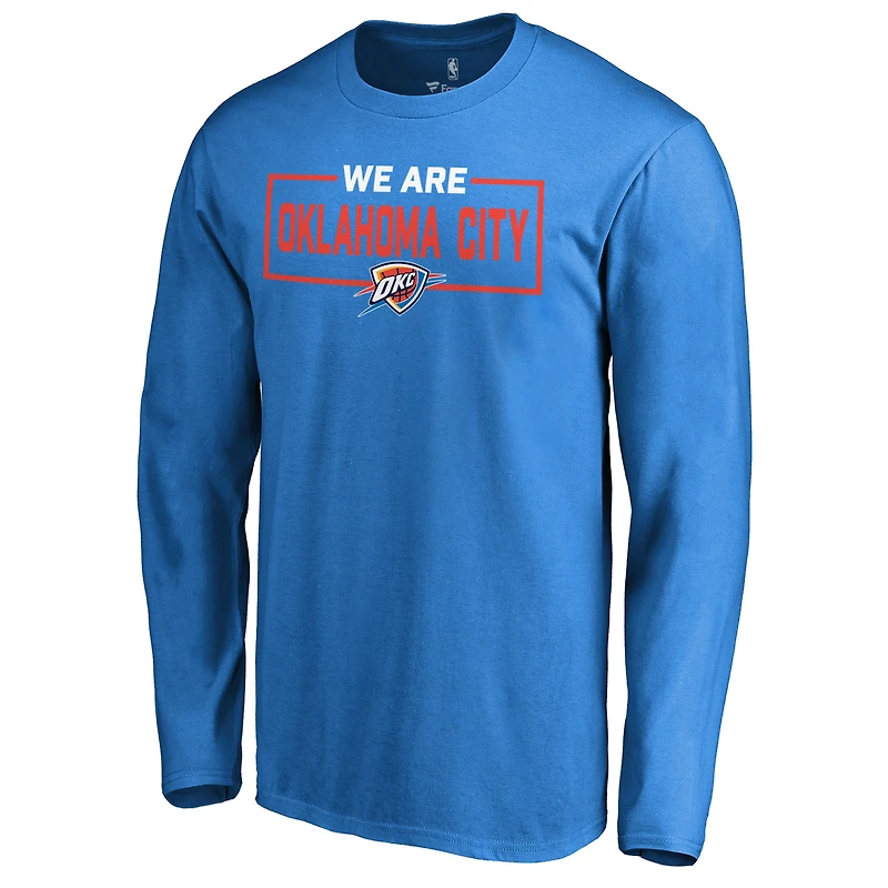 Men's Blue Oklahoma City Thunder We Are Iconic Collection Long Sleeve T-Shirt