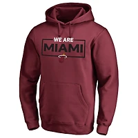 Men's Garnet Miami Heat We Are Iconic Collection Pullover Hoodie