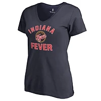 Women's Navy Indiana Fever Overtime V-Neck T-Shirt