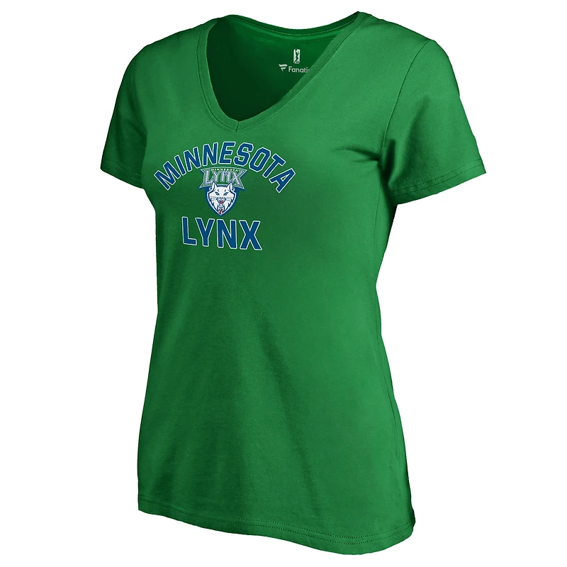 Women's Kelly Green Minnesota Lynx Overtime V-Neck T-Shirt