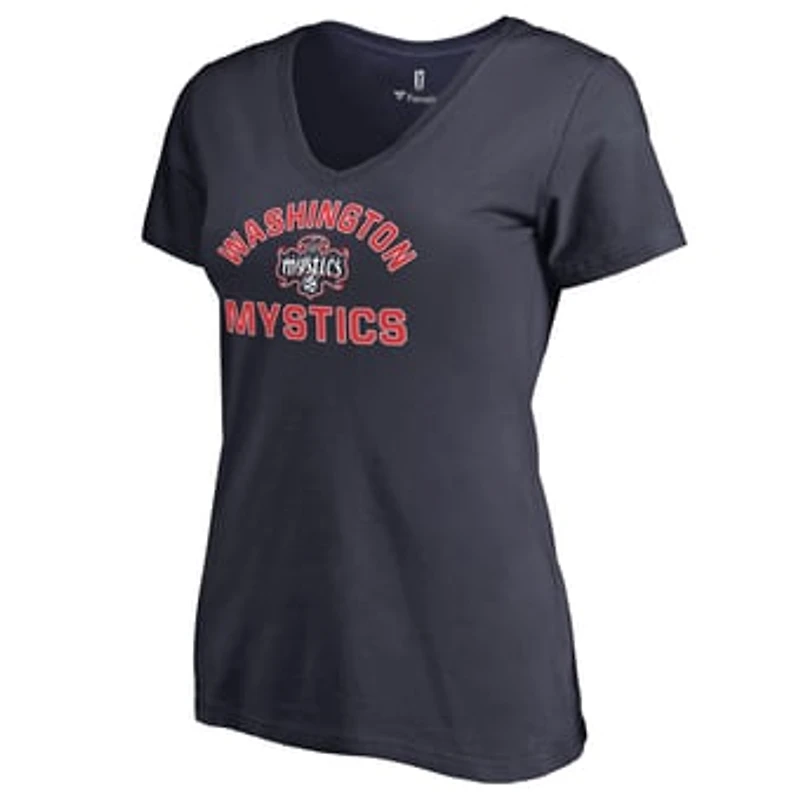 Women's Navy Washington Mystics Overtime V-Neck T-Shirt