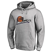 Men's Heathered Gray Phoenix Mercury Primary Logo Pullover Hoodie