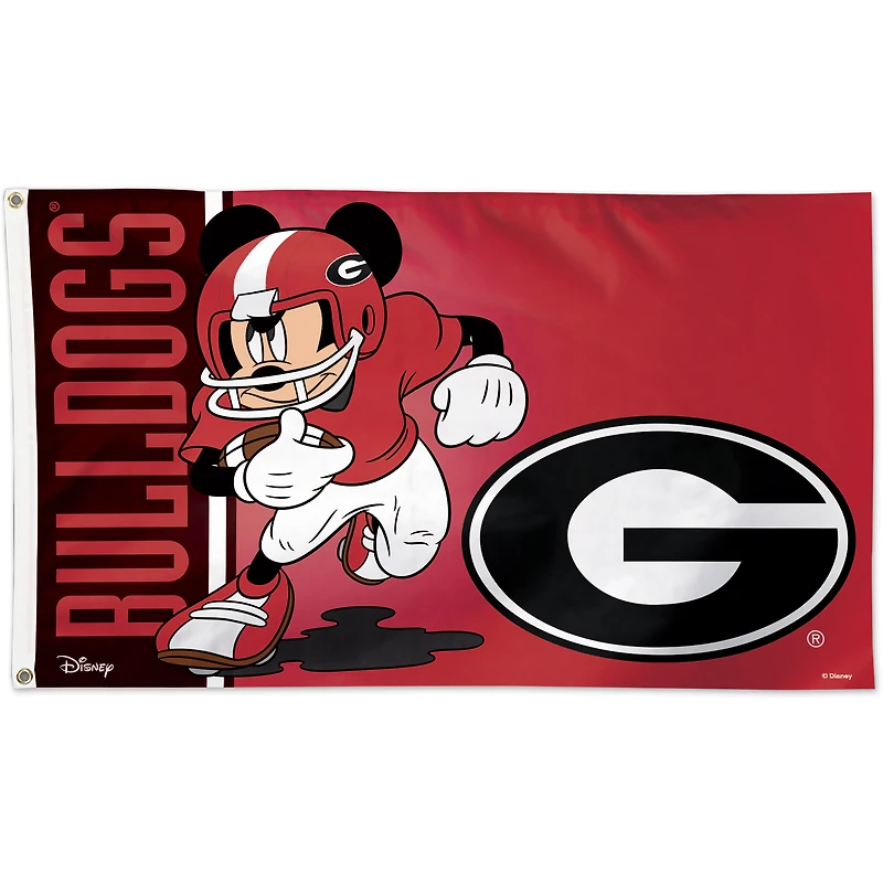 WinCraft Georgia Bulldogs Single-Sided 3' x 5' Deluxe Disney Flag