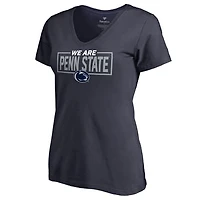 Women's Navy Penn State Nittany Lions We Are Icon V-Neck T-Shirt