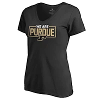 Women's Black Purdue Boilermakers We Are Icon V-Neck T-Shirt