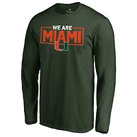 Men's Green Miami Hurricanes We Are Icon Long Sleeve T-Shirt