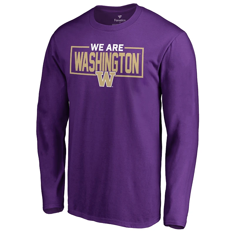 Men's Purple Washington Huskies We Are Icon Long Sleeve T-Shirt