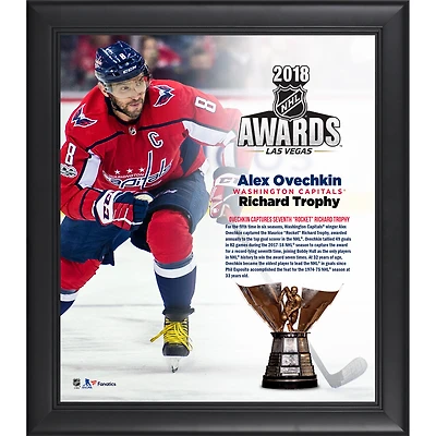 Alex Ovechkin Washington Capitals Framed 15" x 17" 2018 Richard Trophy Winner Collage