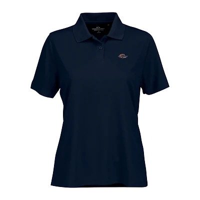 Women's Navy Pepperdine Waves Vansport Omega Plus Size Tech Polo