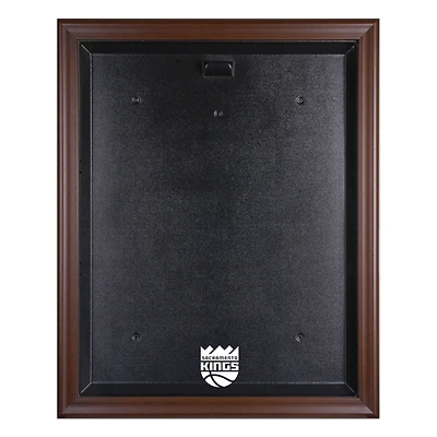 Sacramento Kings Brown Framed Team Logo Jersey Display Case