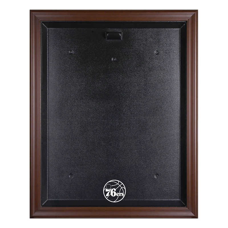 Philadelphia 76ers Brown Framed Team Logo Jersey Display Case