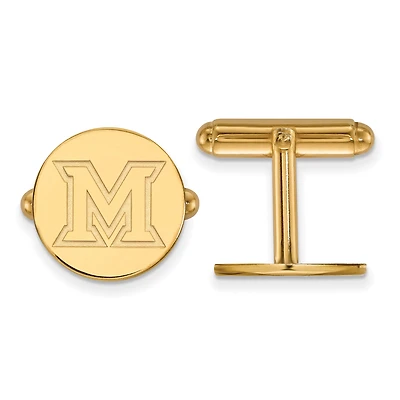 Miami University RedHawks Gold-Plated Cuff Links