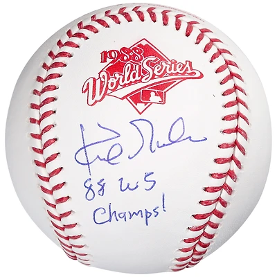 Kirk Gibson Los Angeles Dodgers Autographed 1988 World Series Logo Baseball with 1988 WS Champs Inscription