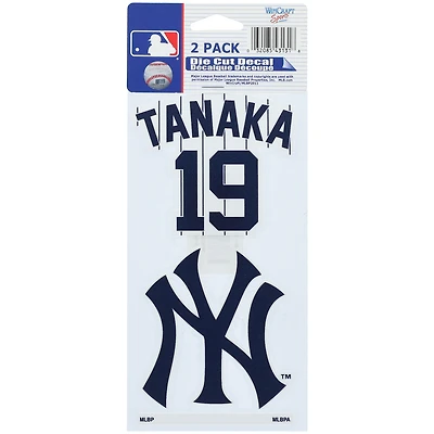 Masahiro Tanaka New York Yankees WinCraft 2-Pack 4'' x 8'' Perfect Cut Player Decals