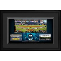 Tampa Bay Rays Framed 10" x 18" Stadium Panoramic Collage with a Piece of Game-Used Baseball - Limited Edition of 500