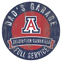 Arizona Wildcats 12" x 12" Dad's Garage Sign