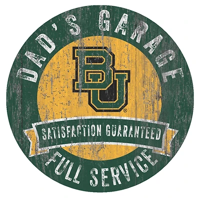 Baylor Bears 12" x 12" Dad's Garage Sign