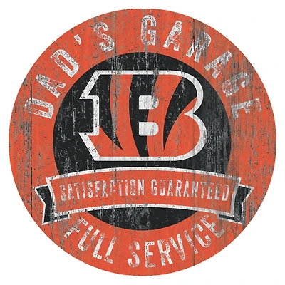 Cincinnati Bengals 12" x 12" Dad's Garage Sign