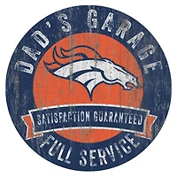 Denver Broncos 12" x 12" Dad's Garage Sign