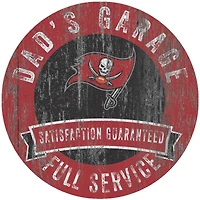 Tampa Bay Buccaneers 12" x 12" Dad's Garage Sign