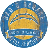 Los Angeles Chargers 12" x 12" Dad's Garage Sign