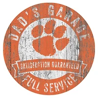 Clemson Tigers 12" x 12" Dad's Garage Sign